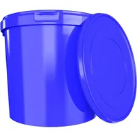 FixedByU | Eimer mit Deckel 10 l blau, (pp)