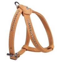 Karlie Hunde-Geschirr Karlie Buffalo Strass Geschirr - Hellbraun Brustumfang: