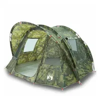 VidaXL Angelzelt 2 Personen Tarnmuster Grau