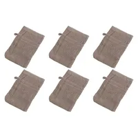 Home4You Waschhandschuhe 6er Set, 16 x 21 cm -