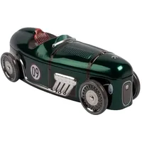 Powerhaus24 Grüner Sportwagen No. 09 mit drehbaren Rädern, Blechdose