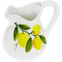 Lashuma Handgemachter Keramik Krug, Milchkanne aus Italienischer Keramik mit