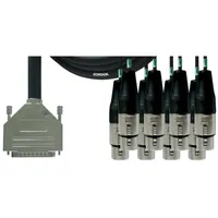 Cordial CABLES Schnittstellenkabel Sub-D/8 XLR weiblich - 1,5 m