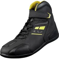 LS2 Garra, Schuhe Damen - Schwarz/Neon-Gelb - 41 EU