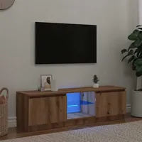 VidaXL TV-Schrank mit LED-Leuchten Artisan-Eiche 140x40x35,5 cm