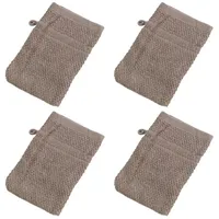 Home4You Waschhandschuhe 4er Set, 16 x 21 cm -