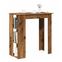 VidaXL Bartisch mit Regal Altholz-Optik 102x50x103,5 cm Holzwerkstoff