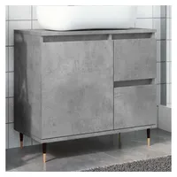 VidaXL Badschrank Betongrau 65x33x60 cm Holzwerkstoff