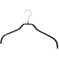 MAWA Design MAWA Kleiderbügel für Oberteile Silhouette F, schwarz,