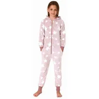 Normann Schlafanzug Jumpsuit Overall in Sterneoptik aus kuschelig warmen