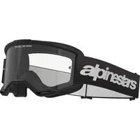 Alpinestars Vision 3 Wordmark, Crossbrille - Schwarz/Weiß Klar