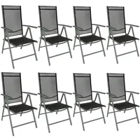 Tectake tectake® Gartenstuhl, klappbar, 7-fach verstellbare Rückenlehne, 67 x