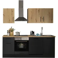 BASIC by Balculina Küchenzeile »Turin«, Breite 220 cm, wahlweise