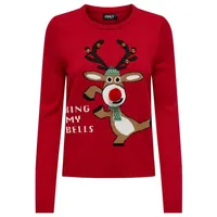 Only Pullover in Rot - S