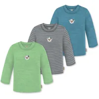 Normani Outdoor Sports 3er Pack Baby Merino Longsleeve „Taupo"