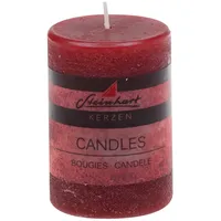 Steinhart Kerzen Raureif Stumpenkerze 80 x 58 mm rot