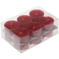 Wiedemann Kerzen Teelichter 18 x 38 mm rot 12