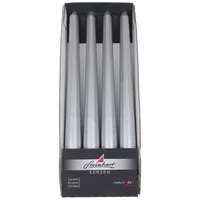 Wiedemann Kerzen Edelglanz Spitzkerzen 240/24 mm 4 St. silber