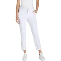 MAC Chino Turn Up aus Stretch Gabardine in Weiß-D34