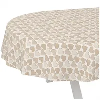 ANRO Wachstuch-Tischdecke Tischdecke abwaschbar Wachstuch Garten-Tischdecke Outdoor Indoor Oval