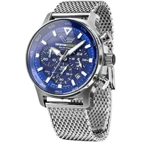 Vostok Europe VR42-592A762-B Herrenuhr Expedition South Pole Chronograph Stahl/Blau