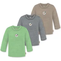 Normani Outdoor Sports 3er Pack Baby Merino Longsleeve „Taupo"