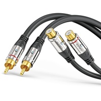 Sonero 2x Cinch Stereo Verlängerung 0,5m