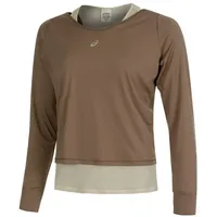 Asics Nagino Run Langarm-t-shirt - Pepper / Oatmeal -