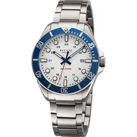 REGENT Herrenuhr Titan 20 Bar Wasserdicht Blau