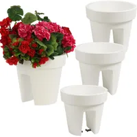 Botle Balkonkasten Ø 24,5 cm Weiß