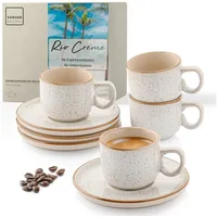 Sänger Rio Creme | Espressotassen Set 8 teilig, Tassen