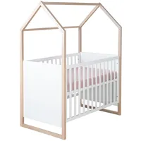 Roba 2in1 Baby- & Beistellbett Cabane in Hausoptik -