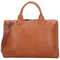Plevier Rock Basalt Aktentasche Leder 41 cm Laptopfach braun