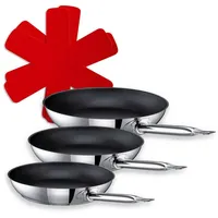 Schulte-Ufer Pfannen-Set Industar, (Set, 5-tlg., 3 x Pfanne, 2x