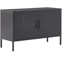 Beliani Büroschrank URIA Metall Schwarz