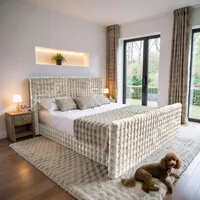 Kaiser Möbel Boxbett, Beige H3, Rechteckig, 120x200 cm Schlafzimmer,