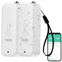 Luminea Home Control 2er-Set WLAN-Außen- und Innen-Temperatur- und Luftfeuchtigkeitssensor