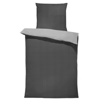 One-home Jersey Bettwäsche kuschelig Weiche Baumwolle Bettbezüge mit Reißverschluss,