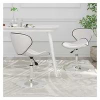 VidaXL Esszimmerstuhl Kunstleder weiß 2er Set