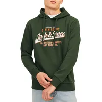 JACK & JONES Logo 2 Col Kapuzenpullover Kombu Green