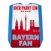 Speecheese Hier parkt EIN Bayern Fan Parkscheibe in Vereinsfarben