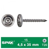 SPAX - Spenglerschraube A2 4,5x35 mm + Dichtscheibe 20