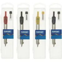 Toppoint Zirkel aus Metall Minendose Schulzirkel schwarz