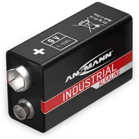 Ansmann 9V-Blockbatterie, INDUSTRIAL, Alkaline, 1 Stück