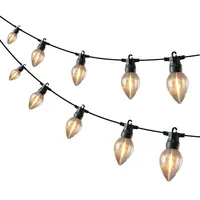 MARELIDA LED Lichterkette mit 8 flackernden Kerzenlampen Flammeneffekt 3,5m