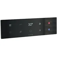 Kludi TOUCHTRONIC elektronisches Unterputz-Thermostat, UP-Rohbau-Set mit Touchdisplay, HotStop, Polycarbonat,