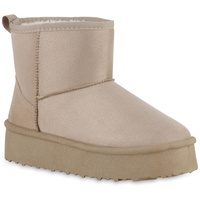 VAN HILL Damen Winter Boots in Beige