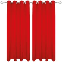 Bestgoodies Dekoschal Ellen Ösen Blickdicht 2er Pack - 140x145