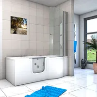 AcquaVapore Seniorendusche und Wanne mit Whirlpool S12D-WP-L Dusche 170x85
