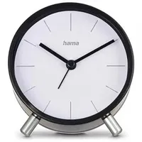 Hama Funkwecker Flores weiß schwarz Kunststoff 12,0 cm, Ø
